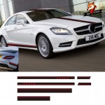 Gloss Auto Side Car Sticker Vinyl Side Stripes Skirt Graphics Decal for Audi Ford Renault Toyota Kia Ford BMW Universal